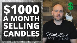 1000 a month selling candles as a side business [upl. by Lehteb]