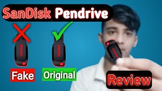 SanDisk Cruzer Blade USB PenDrive Review  Fake PenDrive ko 1 minute me pahchana  Best PenDrive [upl. by Ahtnama]