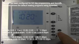 Sangamo Choice PR2n  Programming example [upl. by Lorollas877]