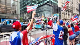 NYC Puerto Rican Day Parade 2024 Walking Tour 4K [upl. by Hedvig318]