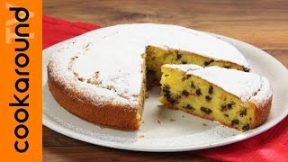 Torta di ricotta con gocce di cioccolato  Ricette dolci facili e veloci [upl. by Dahij]