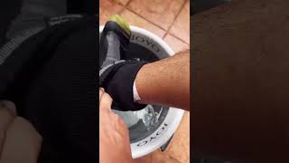 Testing waterproof socks automobile twowheeledvehicle motorcycle motorbike twowheelerservices [upl. by Melquist]