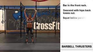 TTSL Daily Movement  How To Do Barbell Thrusters [upl. by Sasnak]