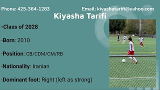 Kiyasha Tarifi Class of 2028 Highlights [upl. by Armil]