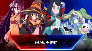 WWE 2K24 World Waifu Division 10122024  Megumin vs Liko vs Schwi vs Yoshino [upl. by Esilehc]