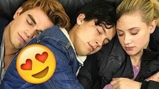 Cole amp Lili amp KJ Apa amp Camila 😍😍😍  CUTE AND FUNNY MOMENTS Riverdale 2018 [upl. by Milburr]