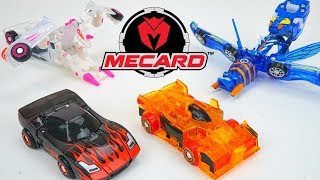 Mecard NEW Mecardimals Collection Transforming Cars Tanatos Wingtok Kangshi Unicorn Robot [upl. by Aihseyk]