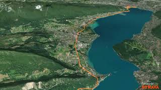 Marathon du lac dAnnecy 2024  Le parcours [upl. by Justino]