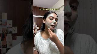 let’s do weekly SKINCARE🧴For Oily skin 🌷 minivlog skincare mask ytshortsindia [upl. by Annal973]