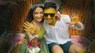 2 Wedding vlog  Haldi Pool Party [upl. by Nidia]