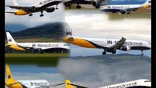 Monarch flights at Grenoble Isère Airport GNBLFLS [upl. by Nnylyam]