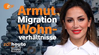 Trifft Corona Menschen mit Migrationshintergrund härter  Enissa Amani bei ZDFheute live [upl. by Larrej]