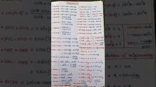 all trigonometry formulas of 11th classtrigonometry formulas inandoutfacts physicswallah [upl. by Kasper51]