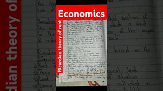 Ricardian theory of rent economics factory pricing handwritten notesReply to your comment✅ neb [upl. by Dianuj]