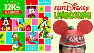 2023 Run Disney 12Ks Of Christmas Virtual Race Medals Unboxing [upl. by Nesaj]