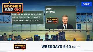 Phil Simms talks NFL Football  Boomer and Gio [upl. by Redneval552]