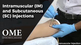 Intramuscular and Subcutaneous Injections  Clinical Skills [upl. by Rabaj]