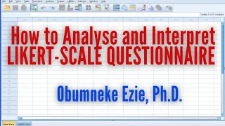 SPSS How to Analyse and Interpret LIKERTSCALE Questionnaire Using SPSS [upl. by Ylrbmik483]