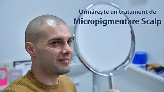 Urmărește un Tratament de Micropigmentare Scalp [upl. by Ahsemat]