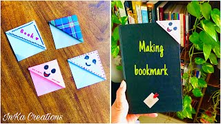 DIY Bookmarks for Books from A4 paper  Easy Origami Bookmark Corner  How to make Bookmarks [upl. by Schlesinger507]