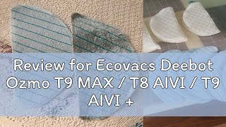 Review for Ecovacs Deebot Ozmo T9 MAX  T8 AIVI  T9 AIVI   T9 Electric Vacuum Cleaner Robot Was [upl. by Wurtz]