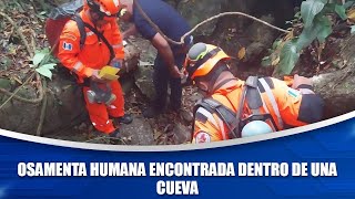 Osamenta humana encontrada dentro de una cueva [upl. by Adest]