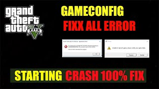 HOW to fix GTA V ERROR  HOW TO INSTALL GAMECONFIG [upl. by Esinal716]