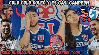 Colo Colo vs Deportes Iquique 30  Goles y Resumen Completo  Reacción de Hinchas [upl. by Iggie]