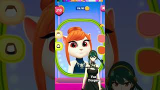 Yor Forger Makeover My Talking Angela 2 fyp viral shorts yorforger spyxfamily mytalkingangela2 [upl. by Keisling803]