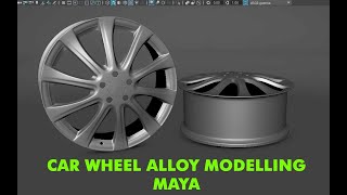 Car Wheel Modelling Tutorial Alloy Tyre Part01 Autodesk Maya [upl. by Towrey]