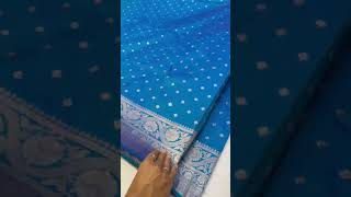 Soft Banarasi Silk Saree with zari weaving motifs design all over the saree banarasisaree [upl. by Ayotahc]