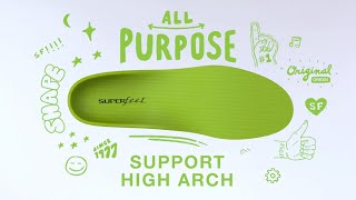 Superfeet® AllPurpose Support High Arch Insoles [upl. by Quincy]