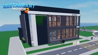 Restaurant Tycoon 2  Modern Coffee Shop  Speed Build  Design 57 [upl. by Notwen928]