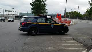 MTA Triborough Bridge And Tunnel Authority Law enforcement Branch Passing By In Harlem [upl. by Raynata]