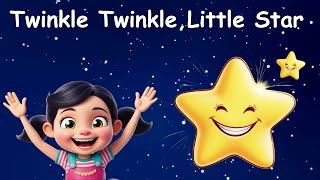 Twinkle Twinkle Little Star Rhymes Poem Song  Nursery Rhymes amp Kids Songs  Twinkle Star [upl. by Orravan896]