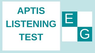 APTIS LISTENING TEST [upl. by Eitak]