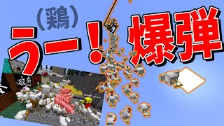 ペニガキ組から世界政府に鶏爆弾攻撃！どるぴんが考えた最強に平和な荒らし  新50人HUBクラフト4 [upl. by Isnam]