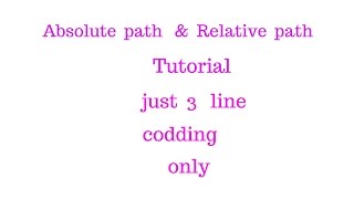 24 relative path tutorial using php absolute url [upl. by Anilatsyrc]