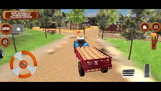 tractor Trailer Trolley Videos Morden Tractor trolley Game play Tractor [upl. by Ocsicnarf]