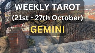 Gemini Weekly Tarot Reading  October 21st  27th  Embrace New Beginnings [upl. by Hanni76]