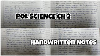 class 11 pol science chapter 2 handwritten notes 📚✨️ [upl. by Yruama913]