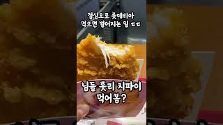 롯데리아 데리버거 치파이 시킬때 꼭 lotteria 롯리 치파이 데리버거 mukbang [upl. by Easton995]