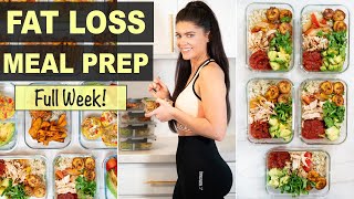 NEW SUPER EASY 1 WEEK MEAL PREP FOR WEIGHT LOSS  Healthy Recipes for Fat Loss [upl. by Avid]