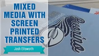 How To Combine Screen Printed Transfers and CADCUT Heat Transfer Vinyl Using a Heat Press [upl. by Neelik]