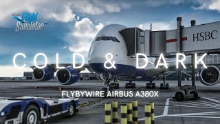 MSFS 2020  FlyByWire A380X Tutoriel  Mise en route [upl. by Enyahc]