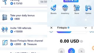 What is Fintopio Wallet How to create wallet in Fontopio amp Earn PointHow to earn different Diamond [upl. by Pincas]