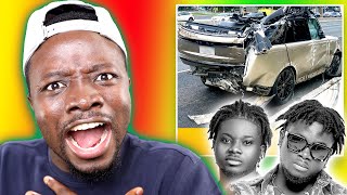 Kuami Eugene almost D1£D in a Car Accdent Yesterday [upl. by Reitman]