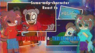 Some mdp character react to twiddlefinger amp thriflethumb  gacha reaction • ❤️ 🩵 [upl. by Adranoel]