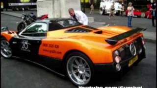 Pagani Zonda C12F Roadster  Amazing exhaust sound  accelerating [upl. by Greeley]