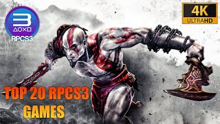 TOP 20 RPCS3 GAMES  Playable✔️  RTX 4080  i9 13900K  4K [upl. by Annairt]